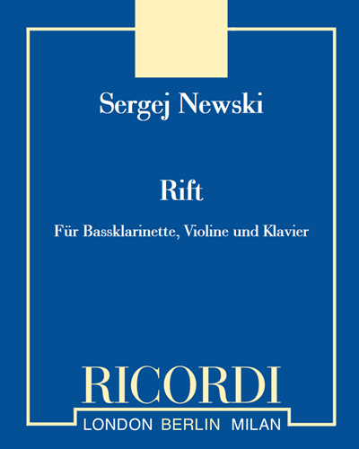 Rift - Für Bassklarinette, Violine und Klavier