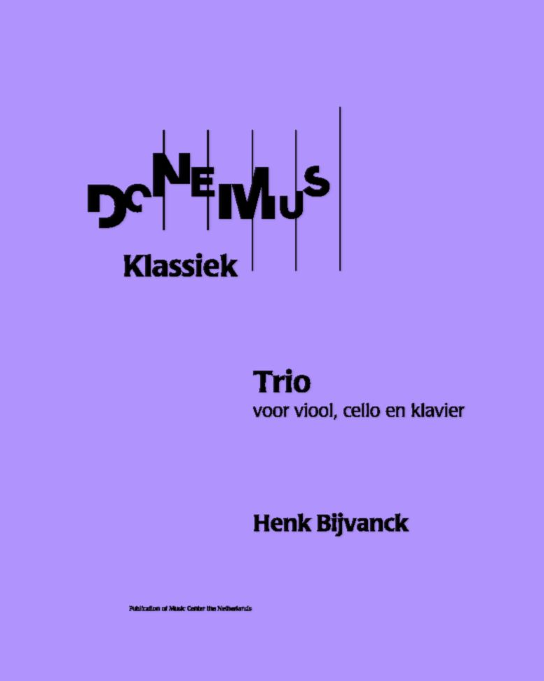 Trio for Violin, Cello and Piano