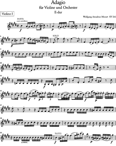 Adagio in E major, KV 261