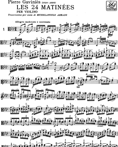 Les 24 Matinées per violino