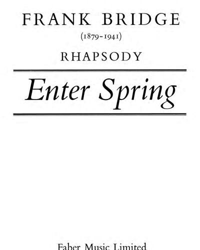 Enter Spring (Rhapsody)