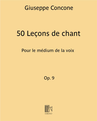 50 Leçons de chant Op. 9