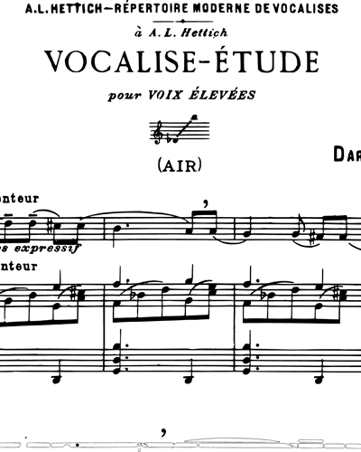 Vocalise-Etude Op. 10