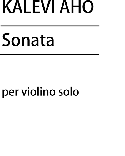 Sonata per violino solo