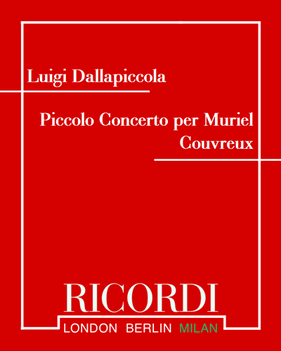 Piccolo Concerto per Muriel Couvreux