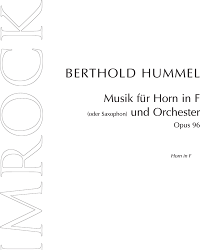 Music for Horn & Orchestra, op. 96a