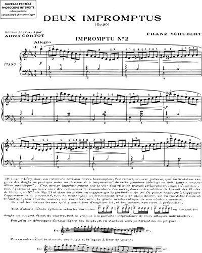 Deux impromptus Op. 90, n. 2 & 4