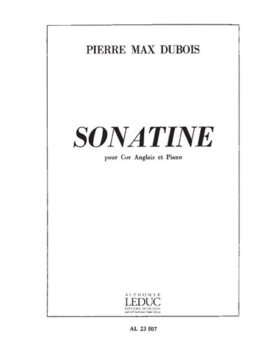 Sonatine pour Cor Anglais (ou Hautbois) et Piano