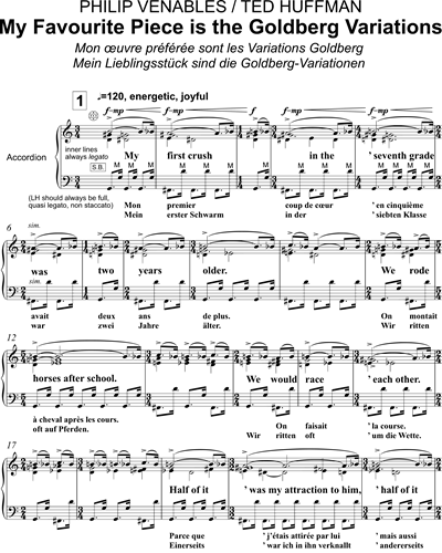 My Favourite Piece is the Goldberg Variations