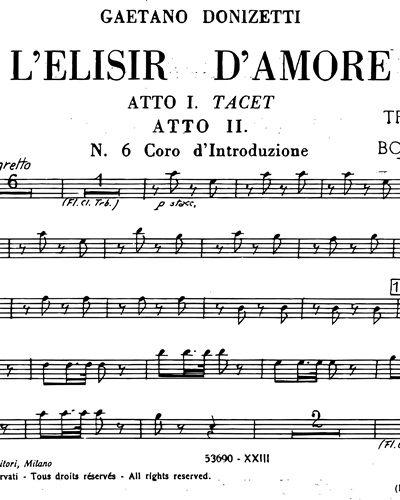L'elisir d'amore [Traditional]