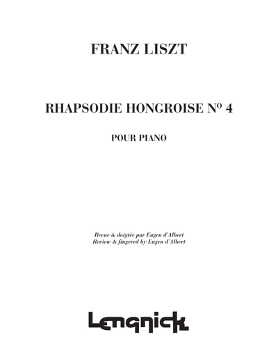 Rhapsodie hongroise No. 4