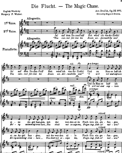 Five moravian vocal duets (from Op. 32)