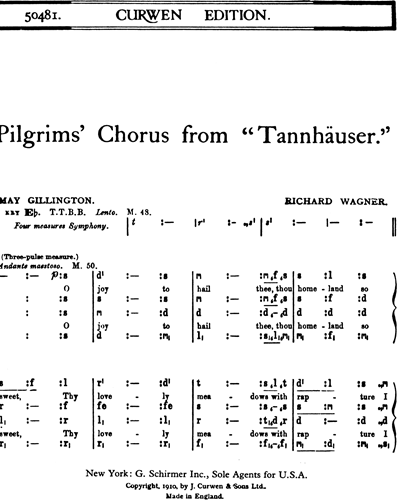 Pilgrims' Chorus (from "Tannhä﻿user")