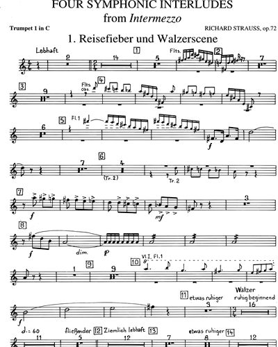 Four Symphonic Interludes (from 'Intermezzo, op. 72')