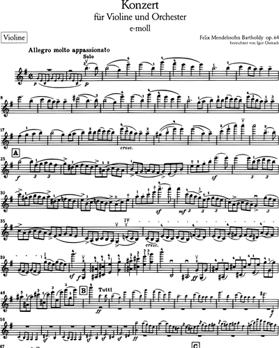 Violinkonzert e-moll MWV O 14 op. 64