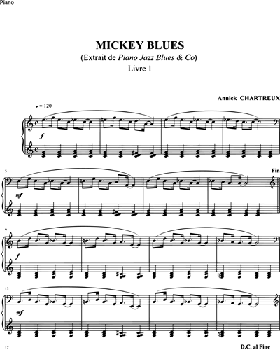 Piano Jazz Blues 1 : Mickey blues