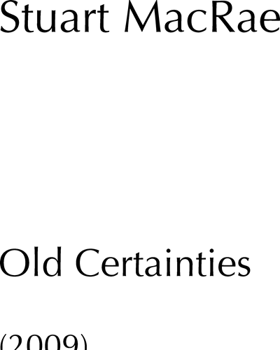 Old Certainties