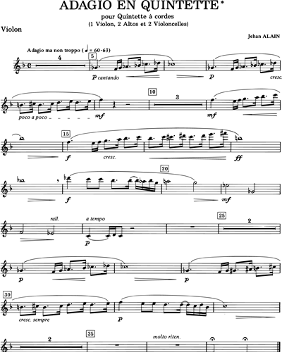 Adagio en Quintette