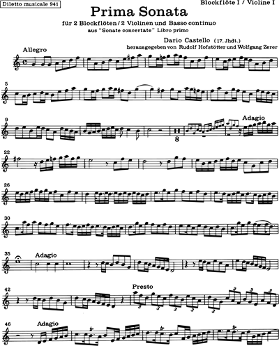 Recorder 1/Violin 1 (Alternative)