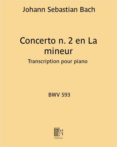 Concerto n. 2 en La mineur BWV 593