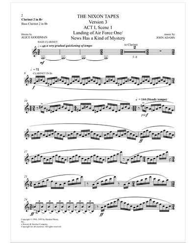 Clarinet 2 in Bb/Bass Clarinet 2 in Bb