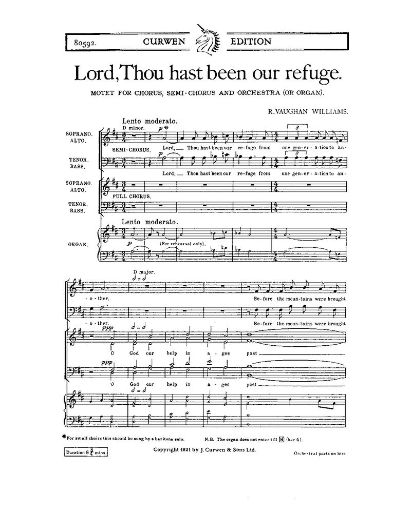 Lord, Thou hast been our refuge