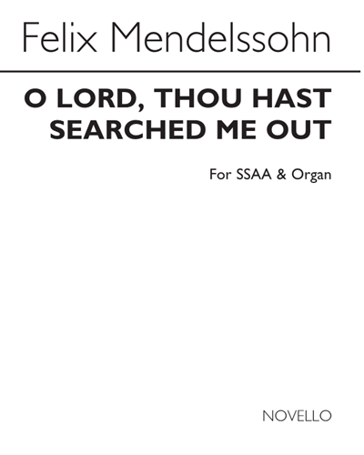 O Lord, Thou Hast Searched Me Out, Op. 39 No. 3