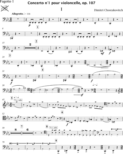 Cello Concerto No. 1, op. 107