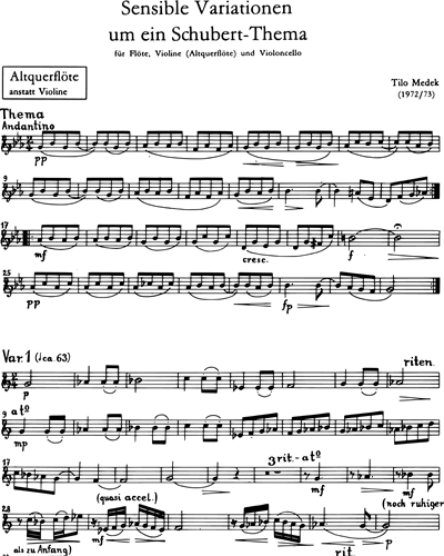 Sensible Variationen - On A Schubert Theme
