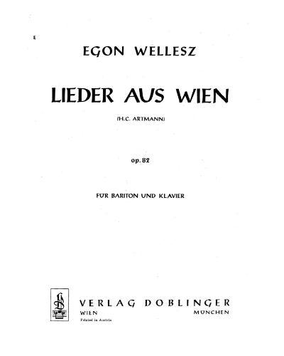 Lieder aus Wien, op. 82