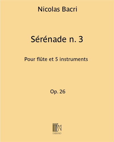 Sérénade n. 3 Op. 26