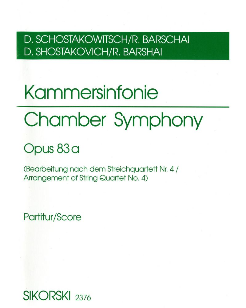 Chamber Symphony, op. 83 a