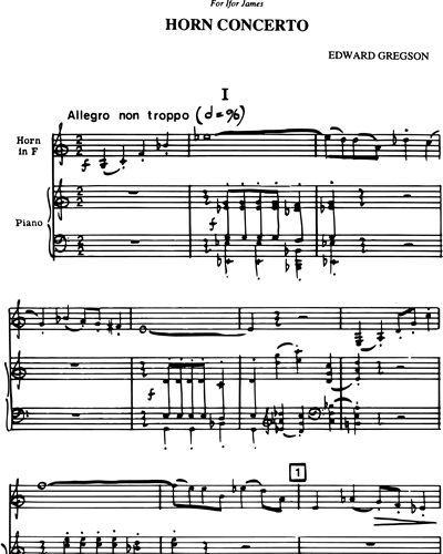 Horn Concerto [Version for Horn in F]