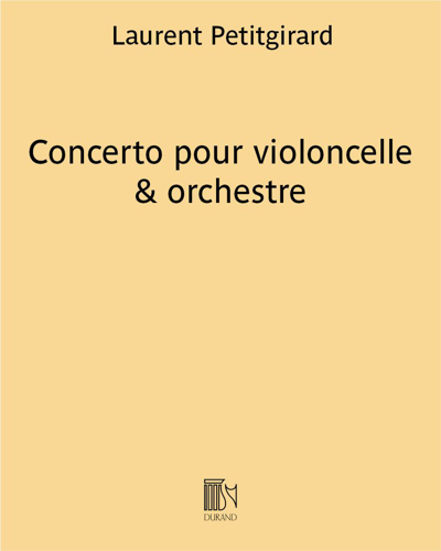 Concerto pour violoncelle & orchestre