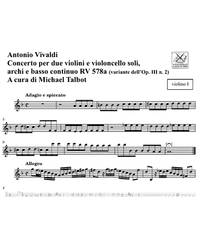 Concerto RV 578a (variante dell'Op. 3 n. 2)