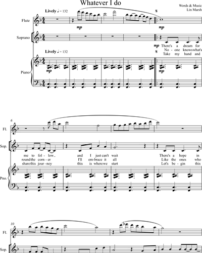 Flute & Piano & High Voice Chorus