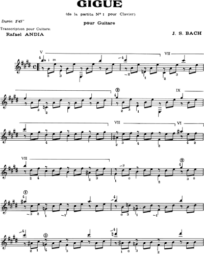 Gigue (de la "Partita n. 1 pour Clavier)