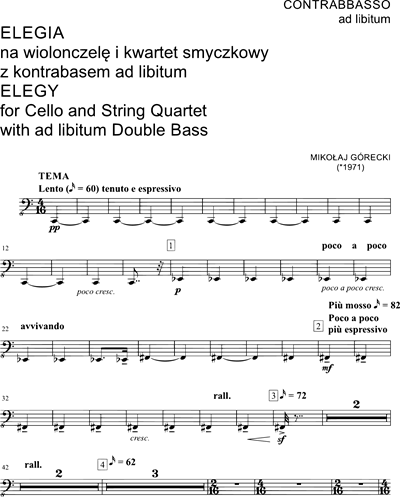 Double Bass (ad libitum)