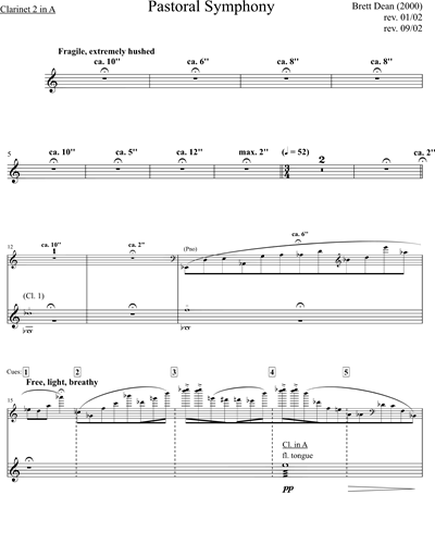 Clarinet 2 in A/Bass Clarinet