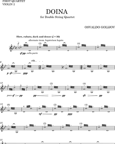 [Quartet 1] Violin 2