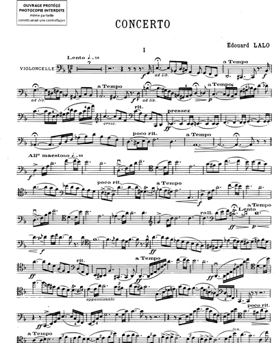 Concerto en Ré pour violoncelle & piano