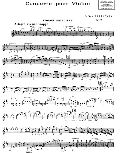 Concerto de violon, op. 61