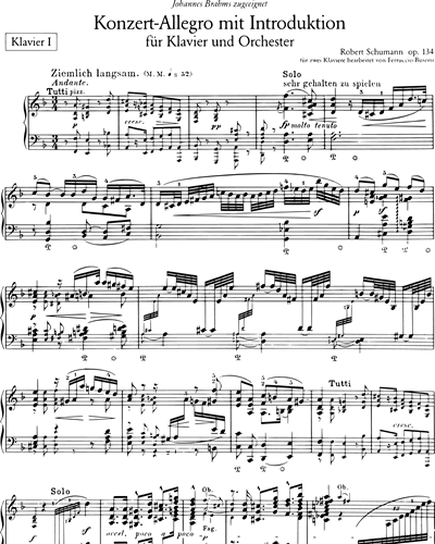Konzert-Allegro mit Introduktion d-moll op. 134