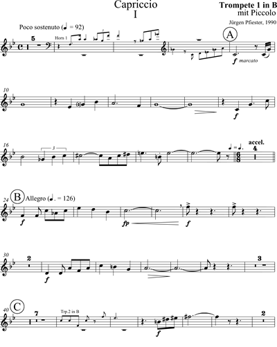 Trumpet in Bb 1/Piccolo Trumpet