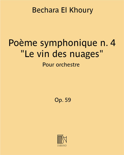 Poème symphonique n. 4 "Le vin des nuages"