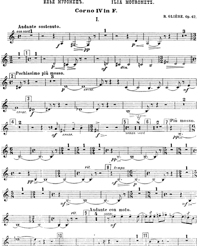 "Ilya Murometz" Sinfonie n. 3 Op. 42
