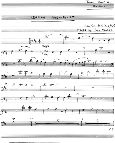 [Choir 1] Tenor & Bassoon
