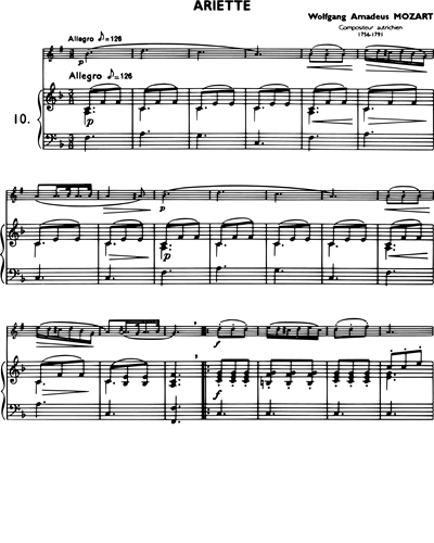 La Clarinette Classique, Vol. B: Ariette