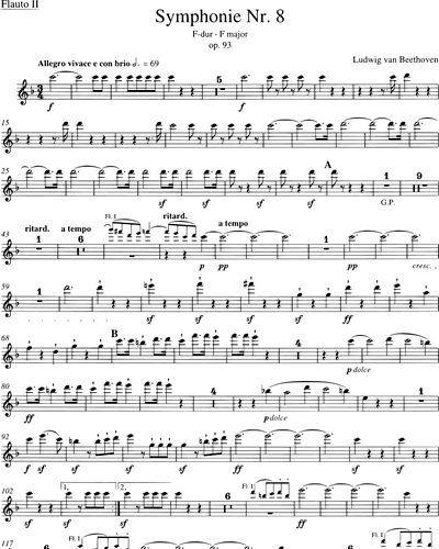 BARENREITER TASCHENPARTITUREN BEETHOVEN L.V. - SYMPHONY NO. 8 IN F MAJOR F  MAJOR OP. 93 - STUDY SCORE Classical sheets Pocket score: Beethoven, Ludwig  van: 9790006204311: : Books