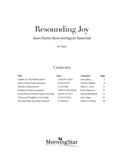 Resounding Joy: Seven Festive Hymn Settings for Eastertide